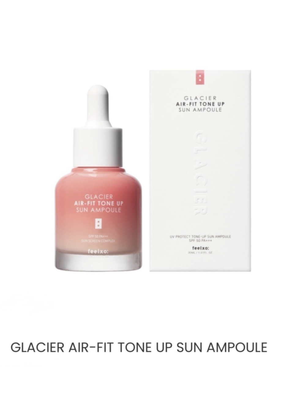 Feelxo Glacier Air-Fit Tone Up Sun Ampoule SPF50+/PA+++ 30ML